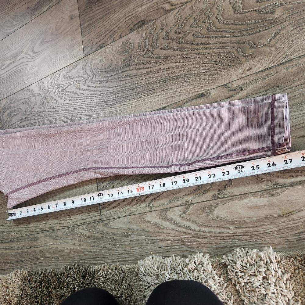 Lululemon Athletica Purple Pinstripe Leggings Size 4 - Picture 6 of 6